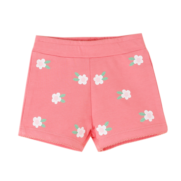 Short flores rosa