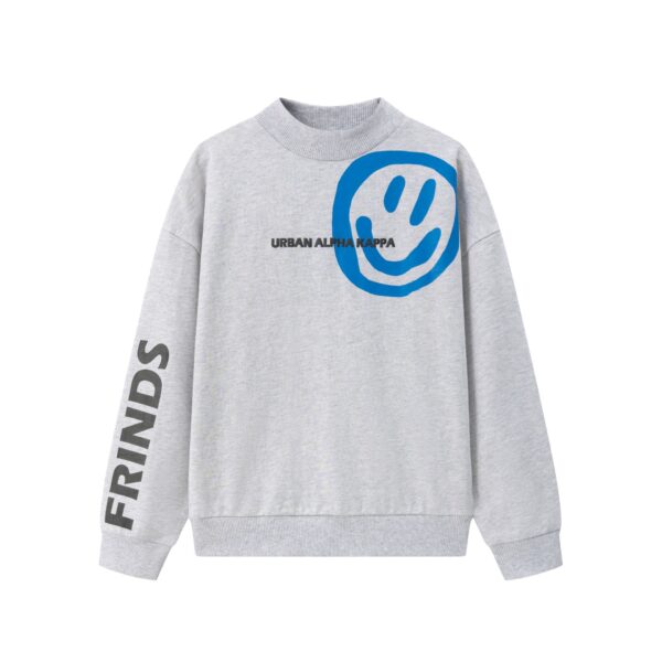 Sudadera Gris con Cara