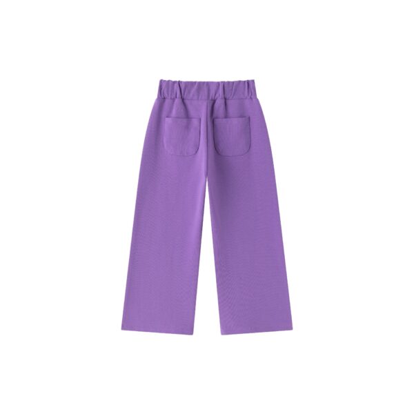 Pantalon  rizo felpa niña Morado - Imagen 2