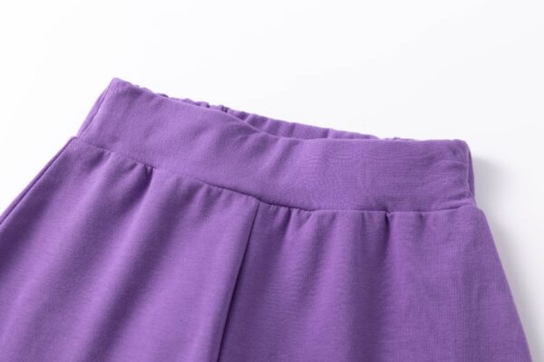 Pantalon  rizo felpa niña Morado - Imagen 6