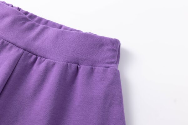 Pantalon  rizo felpa niña Morado - Imagen 7