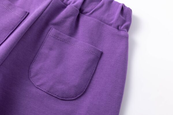 Pantalon  rizo felpa niña Morado - Imagen 9