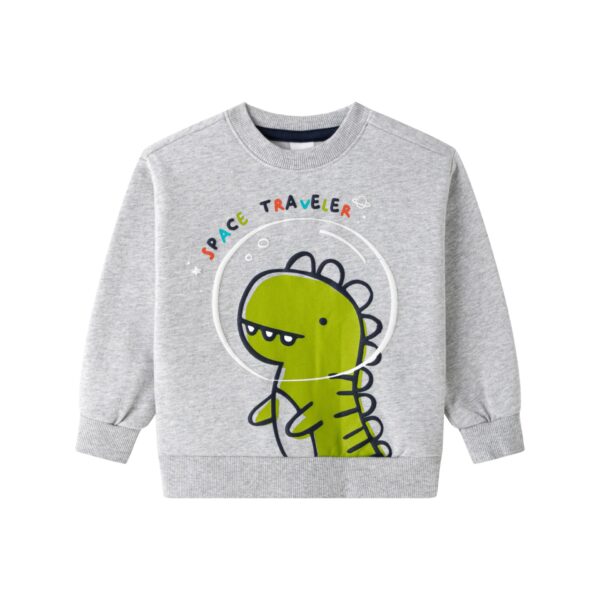 Sudadera Gris Dino