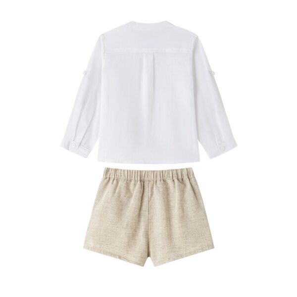 Conjunto vestir Blanco y Beig - Imagen 2